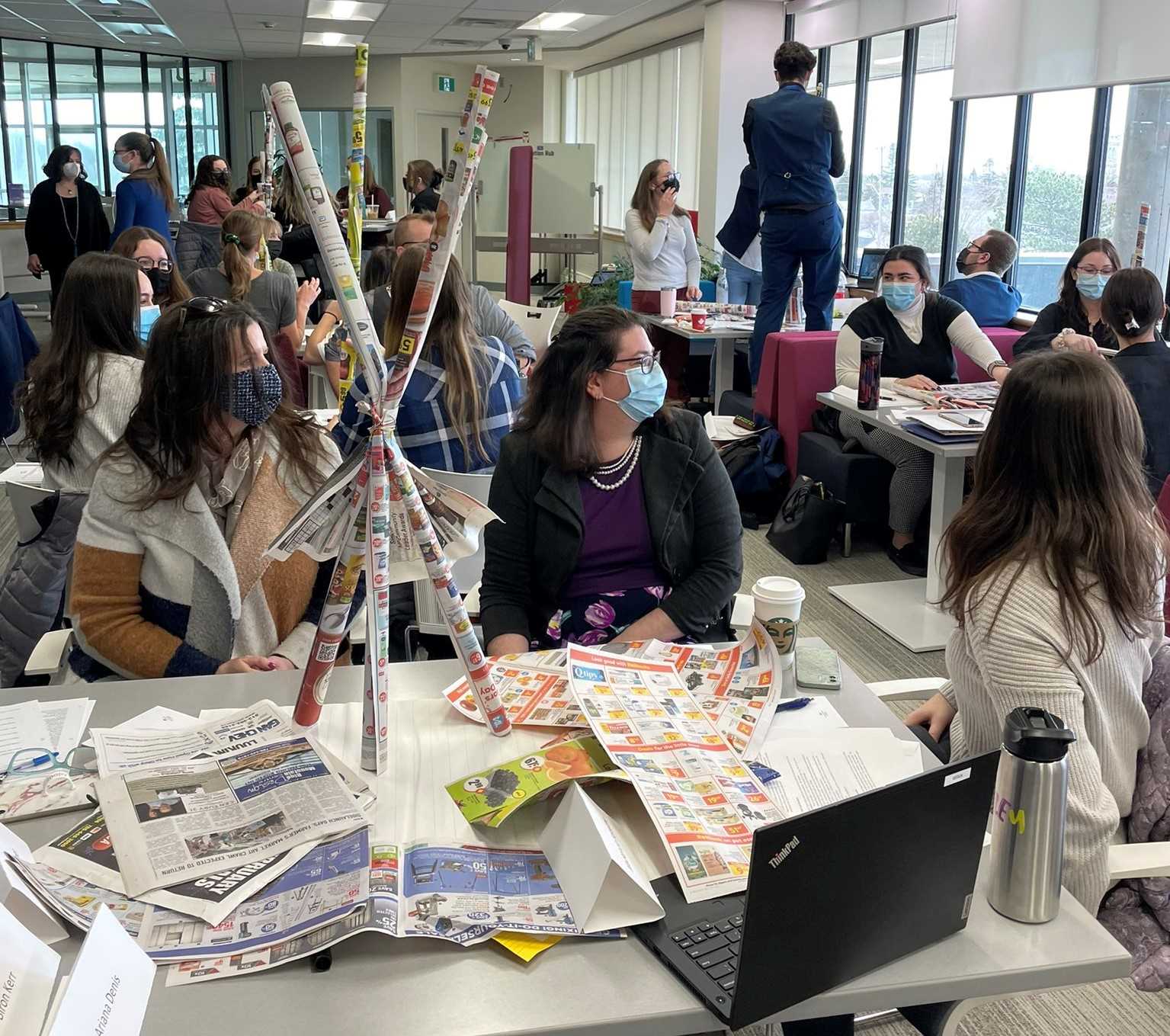 Students doing projects